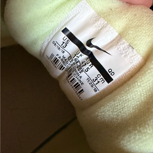 Nike Men's Chunky Sneaker in Black, Blue & Neon Yellow - Picture 7 of 10